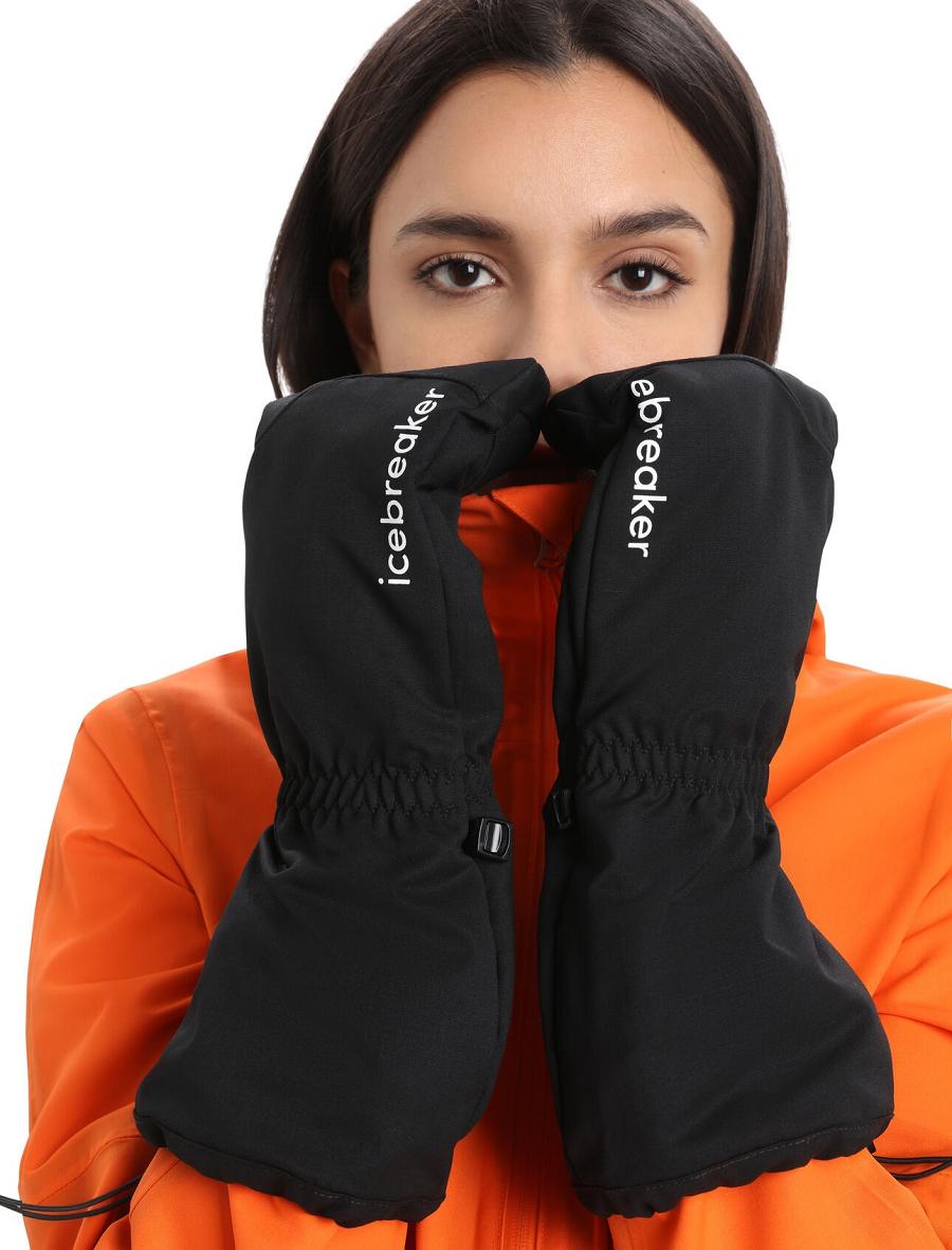 Gants Icebreaker Unisex MerinoLoft™ Mittens Homme Noir | FR 1052RVDW